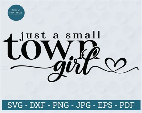 Just a Small Town Girl Svg Small Town Girl Svg Small Town - Etsy