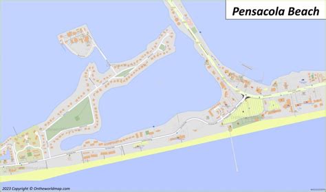 Pensacola Beach Map - Ontheworldmap.com