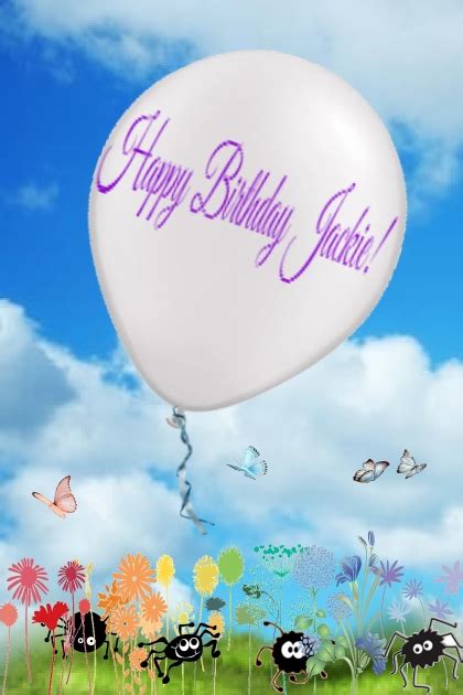 Happy Birthday Jackie Balloons