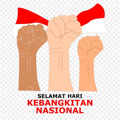 Indonesia National Day Vector Hd PNG Images, Illustration Hand And Flag Indonesia National ...