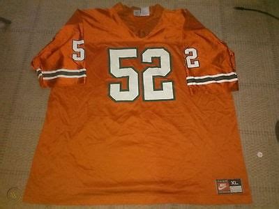 Miami HURRICANES Ray Lewis #52 Jersey ORANGE LG / 50 | #79677488