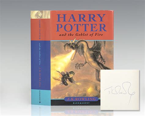 Harry Potter and the Goblet Of Fire J.K. Rowling First Edition Signed