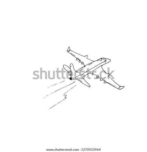 Flying Plane Vector Illustration Stock Vector (Royalty Free) 1270923964 | Shutterstock