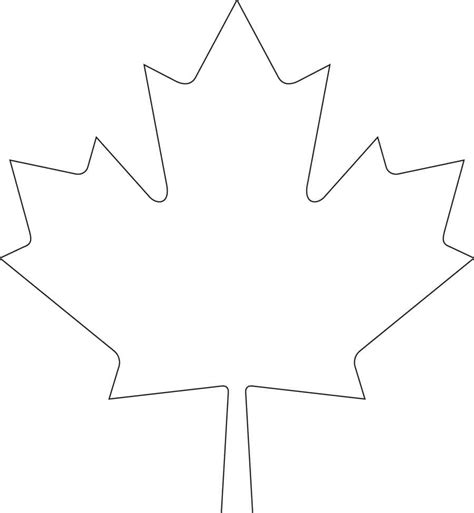 Downloadable maple leaf template for your Canada Day crafts | Canadian ...