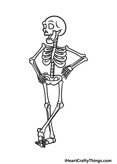 25 Easy Skeleton Drawing Ideas - How To Draw A Skeleton