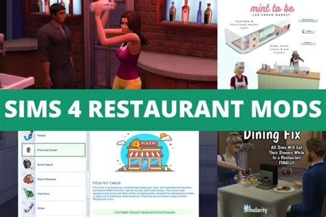 25+ Sims 4 Restaurant Mods: Menus, Staff, Food Stalls - We Want Mods