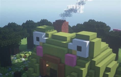 Frog House | Frog house, Minecraft architecture, Minecraft designs