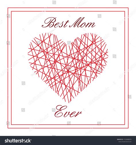 Card Mom Best Mom Ever Vector Stock Vector (Royalty Free) 1723088878 ...