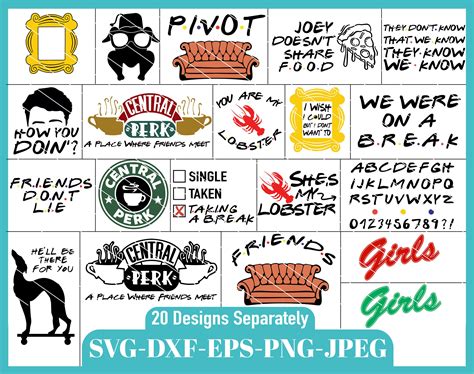 116 File Friends Tv Show Svg SVG PNG EPS DXF File