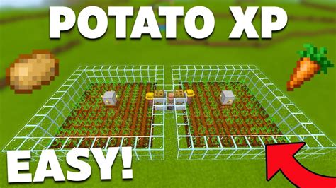 EASY Villager Potato XP Farm In Minecraft Bedrock!(automatic) - YouTube