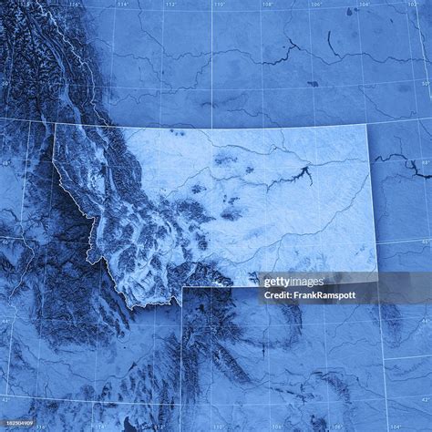 Montana Topographic Map High-Res Stock Photo - Getty Images