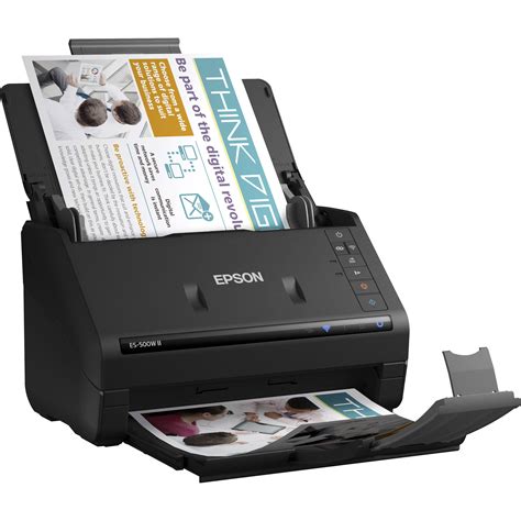 Epson ES-500W II Wireless Duplex Document Scanner B11B263201 B&H