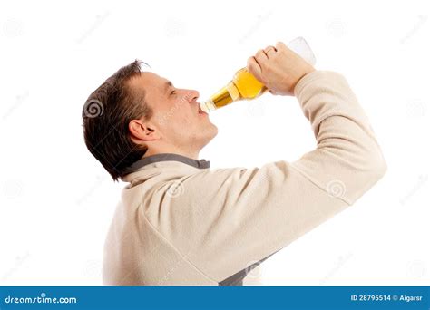 Man Drinking Beer Stock Images - Image: 28795514