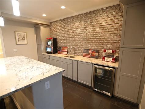 Sean's DIY Faux Brick Basement Bar Wall | GenStone