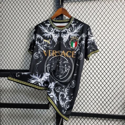 Italy X Versace Jersey 2023 Black Edition - Club Jerseys