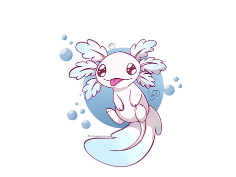 Premium Vector Clipart Kawaii Axolotls Cute Axolotl