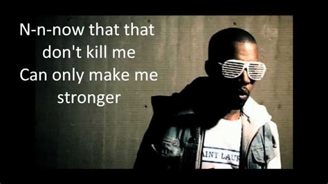 Kanye West Stronger Lyrics - YouTube