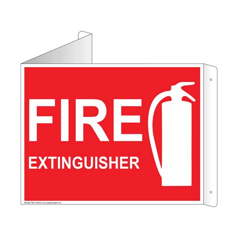 Fire Extinguisher Sign NHE-13845Tri Fire Safety / Equipment