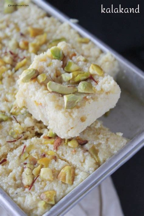 kalakand recipe with condensed milk /kesar kalakand burfi | Marudhuskitchen | Recipe in 2020 ...