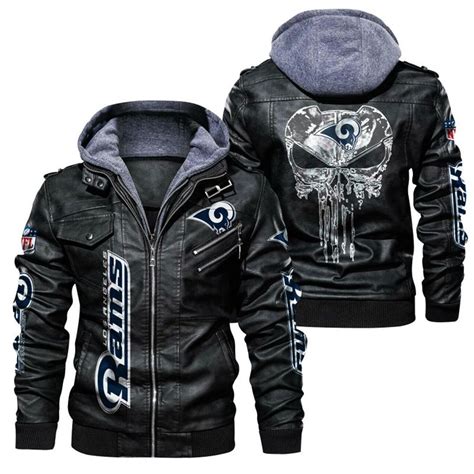 Rams Full-Zip Hooded Punisher Jacket – US Sports Nation