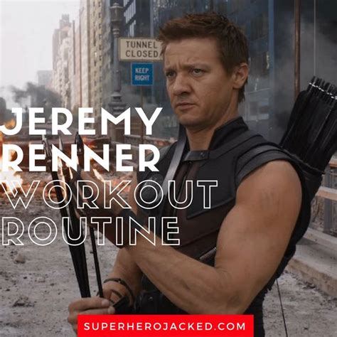 Jeremy Renner Workout Routine and Diet : Train like Hawkeye! | Workout routine, Jeremy renner ...