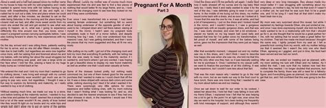 TG Caption: Pregnant For A Month (Part 3) by TGCapsCenter on DeviantArt