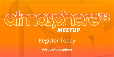 Register for Atmosphere 2023 Meetups (US Schedule)