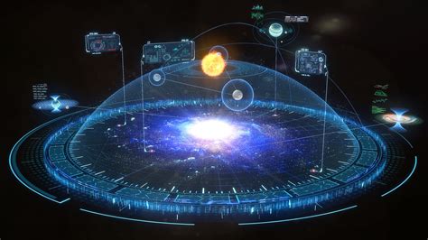 3D model futuristic hologram interface galaxy - TurboSquid 1432216