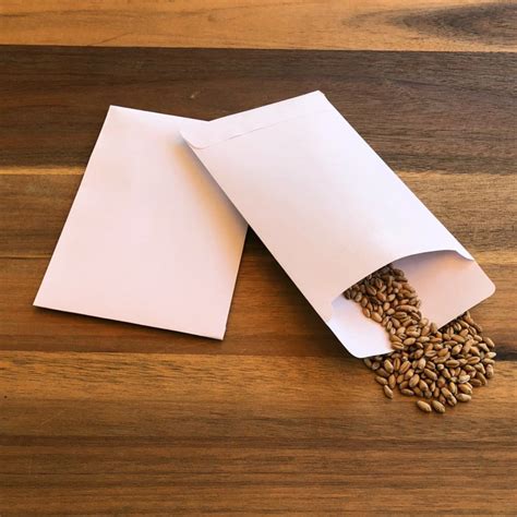 Blank Seed Envelopes (self sealing) | 3.25 x 4.75 inches (when sealed) – Amkha Seed