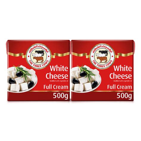 The Three Cows White Cheese Full Cream 500g 1+1 Online at Best Price ...