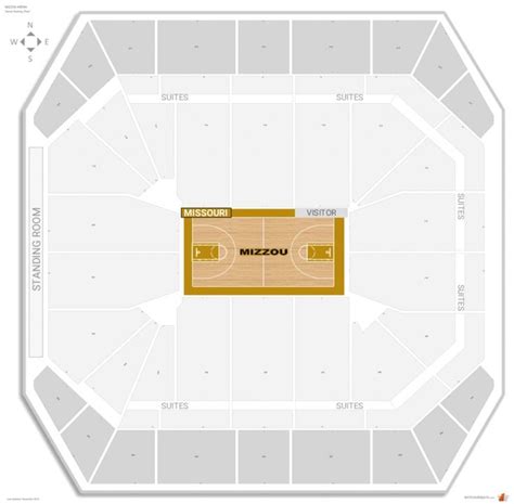 mizzou arena seating chart | Capitán