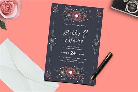 50 Wonderful Wedding Invitation & Card Design Samples | Design Shack