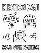 Election Day Coloring Page By The Edgy Educator  TPT sketch template