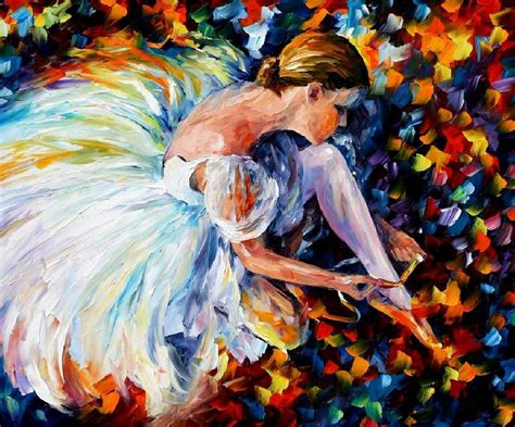 BALLERINA by Leonid Afremov 30"X36" stretched giclee on canvas lim. ed FREE SHIP - Paintings