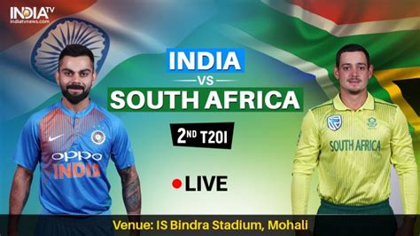 Live Streaming Cricket India vs South Africa 2nd T20I IND vs SA Live ...