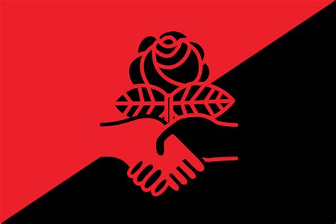 Flag of the DSA Libertarian Socialist Caucus : leftistvexillology