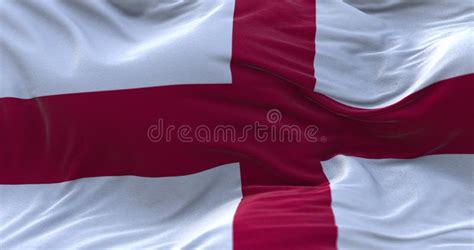 England Flag Waving in the Wind Stock Illustration - Illustration of ...