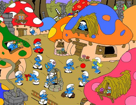 Smurf Village by NY-Disney-fan1955 on DeviantArt