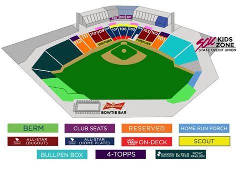 Segra Park Seating Chart | Fireflies