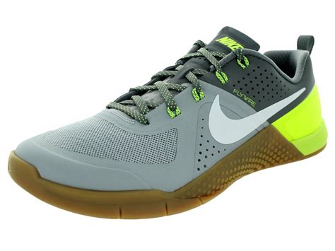 Nike Men's Metcon 1 Wolf Grey/White/Cool Grey/Volt Training Shoe 8.5 Men US