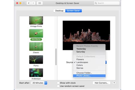 How to set your macOS screensaver to show a Photos album