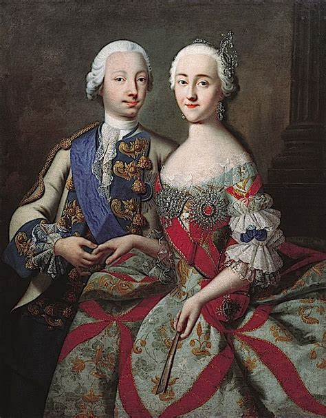 1740 Catherine the Great and Peter III, | Портрет, Екатерина великая, Картины