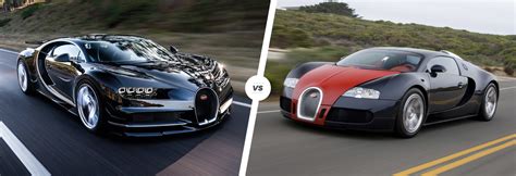 Bugatti Chiron vs Veyron speed/stats comparison | carwow