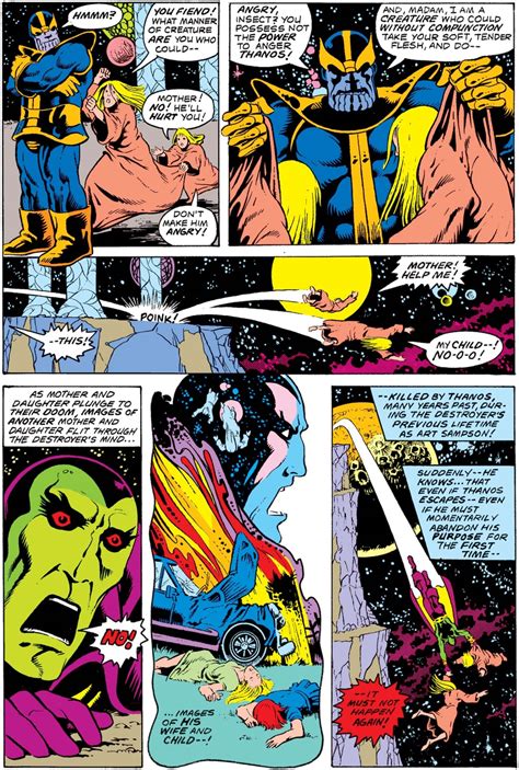 Drax vs. Thanos. [from Logan’s Run (1977) #6]