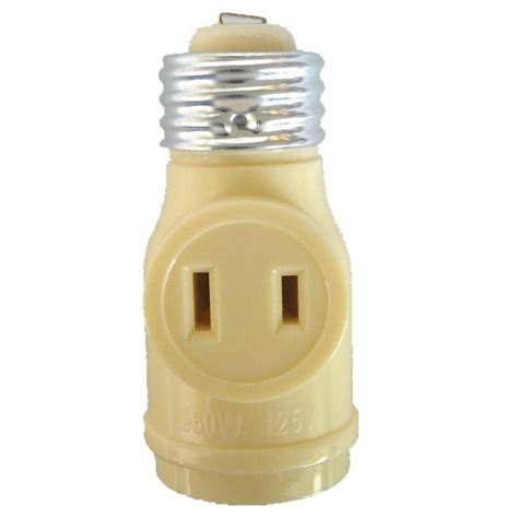 Shop Project Source 660-Watt Ivory Medium Light Socket Adapter at Lowes.com