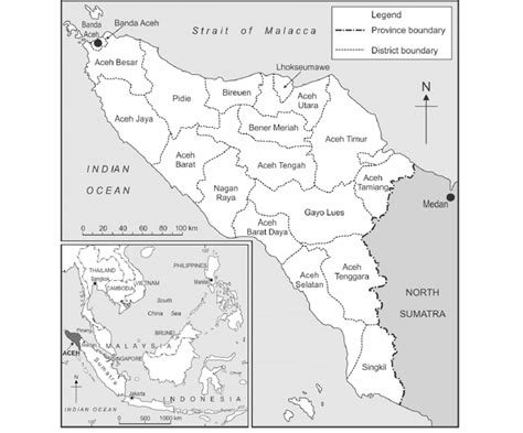 Administrative map of Aceh. | Download Scientific Diagram