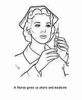 Nurse With Needle coloring Page  Download Print Or Color Online For Free sketch template