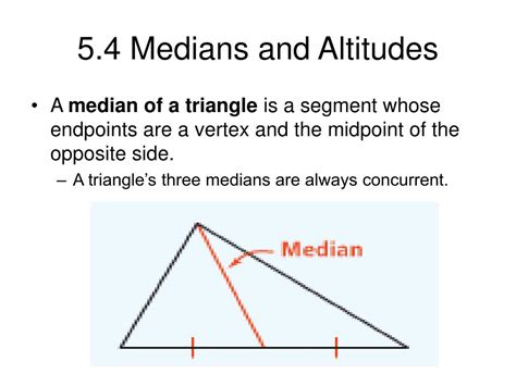 PPT - 5.4 Medians and Altitudes PowerPoint Presentation, free download ...