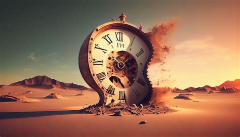 Free Photo | Clock ticks sands slip sun sets success awaits generative AI