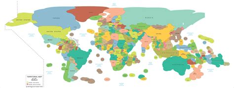 This map includes a nation's territorial land and sea borders, as well ...